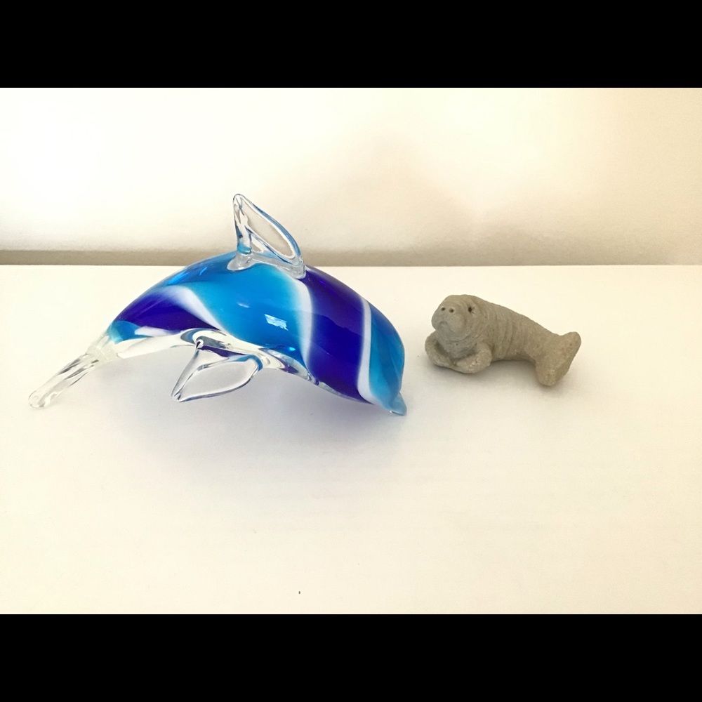 Ornamental Dolphin and Sea